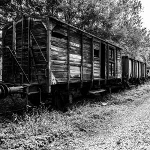 urbex Gare Hombourg zwart-wit Harrie Jegerings