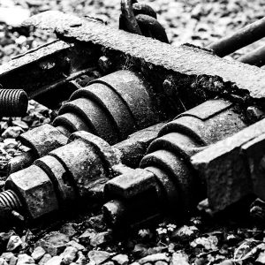 urbex Gare Hombourg zwart-wit Harrie Jegerings