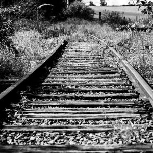 urbex Gare Hombourg zwart-wit Harrie Jegerings